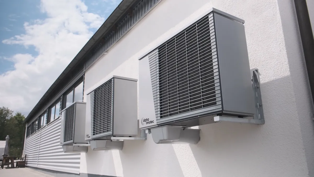Industriell varmepumpe installert ved norsk næringsbygg